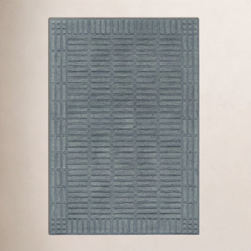 Tapis fait à la main Wright, Rectangle 8 pi x 10 pi