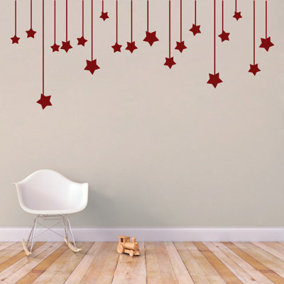Décalcomanie murale Étoiles suspendues