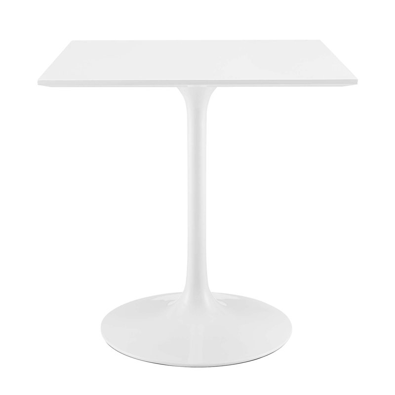 Table de salle à manger carréeLippa, Blanc, H 29,5 po x l 28 po x L 28 po