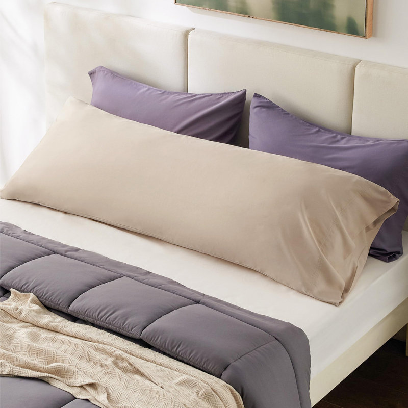 Rayon from Bamboo Pillowcase with Envelope Closure, Khaki, Body Pillowcase