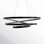Yasmine Single - Light Dimmable LED Geometric Chandelier
