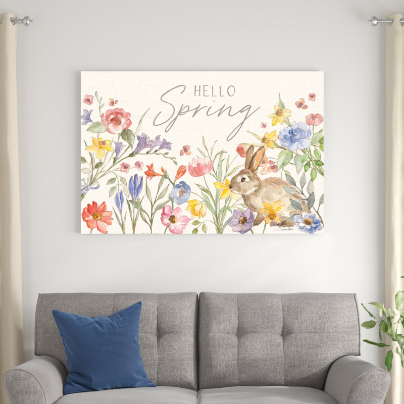 " Happy Easter I ", 48" H x 32" W x 1.25" D