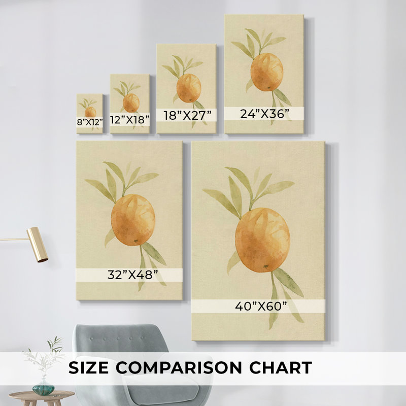 Toile tendue avec châssis I-Premium Danges Oranges