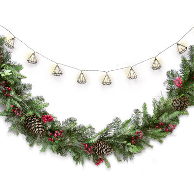 6' Garland with 10 Warm Lights