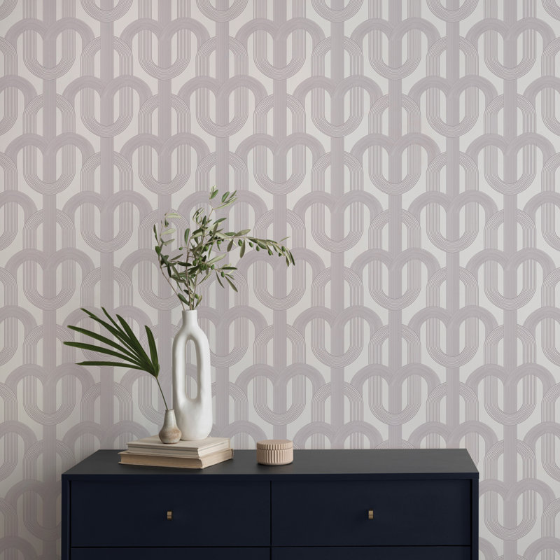 Papier peint auto-adhésif Lattice, gris