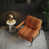 Cognac peluche côtelée sélectionné