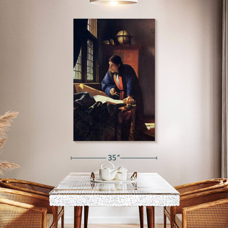 Leisha The Geographer, 51" H x 34" W