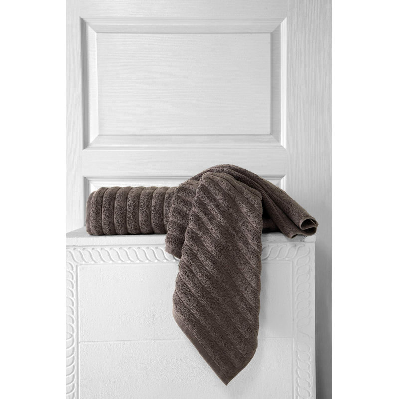 Serviette de bain en coton Hamrick, Chocolat