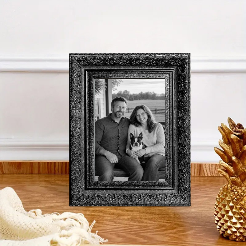 Cadre photo mural 3 pièces 5 "x 7" noir pour cadeaux pour la maison neuve, Noir, 3, 5" W x 7" H