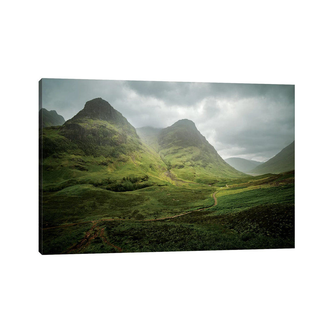 Scotland, the Road to Glencoe by the Three Sisters by Philippe Manguin - Photograph Print East Urban Home 