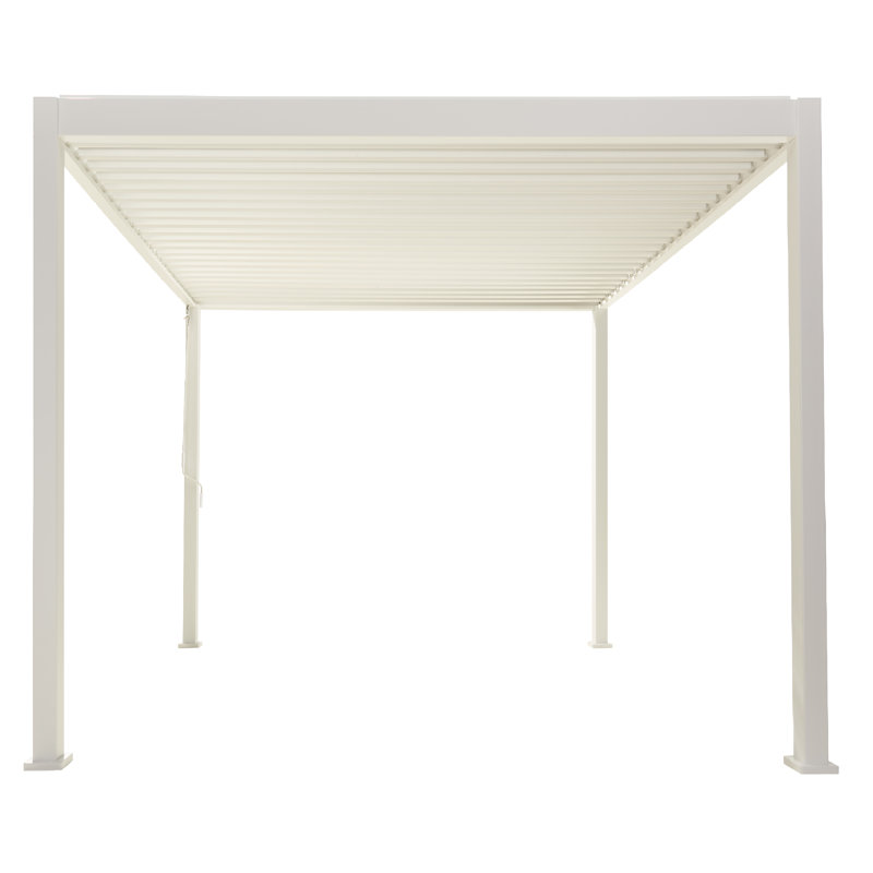 Aluminum Pergola, 250cm H x 300cm W x 300cm D, White