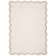 Machine Washable Rug Modern Scalloped Rug Non Slip, Neutral Indoor Carpet, Soft Non Shedding Floor Covering, Low Pile Thin Foldable Printed Mats for Living Room Bedroom Nursery