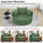 Modern Minimalist 360 Degree Swivel Chenille Fabric Upholstered Accent Barrel Chair-597714564