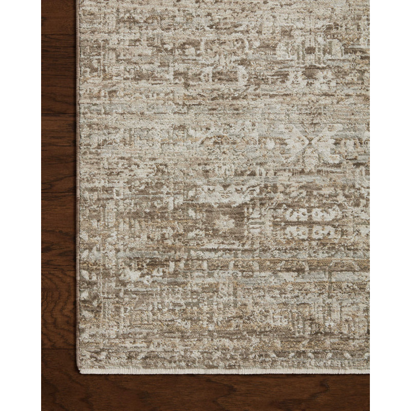 Tapis écorce / colombe Amber Lewis x Loloi Honora, Rectangle 7 pi 10 po x 10 pi
