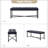 Anahli 50.5'' W Modern Genuine Leather Bench with Button-tufted and Metal Legs-576891784