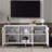VIBE HAUS Modern TV Stand With 3 Doors And Adjustable Shelves For Living Room-1806576181