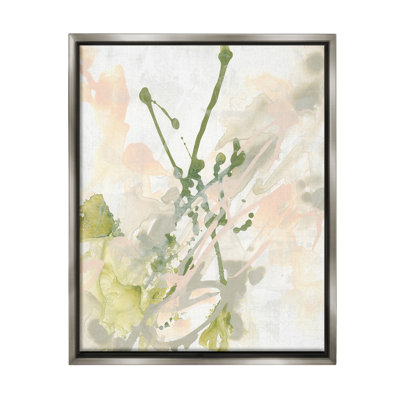"Green Abstract Splatter" par June Erica Vess sur toile