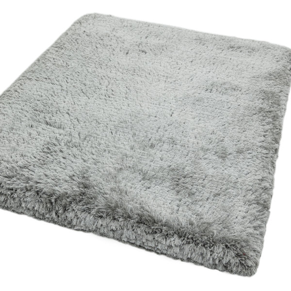 Small Deep Rug Rosdorf Park Plush Deep Pile Shaggy Silver Rug & Reviews | Wayfair.co.uk
