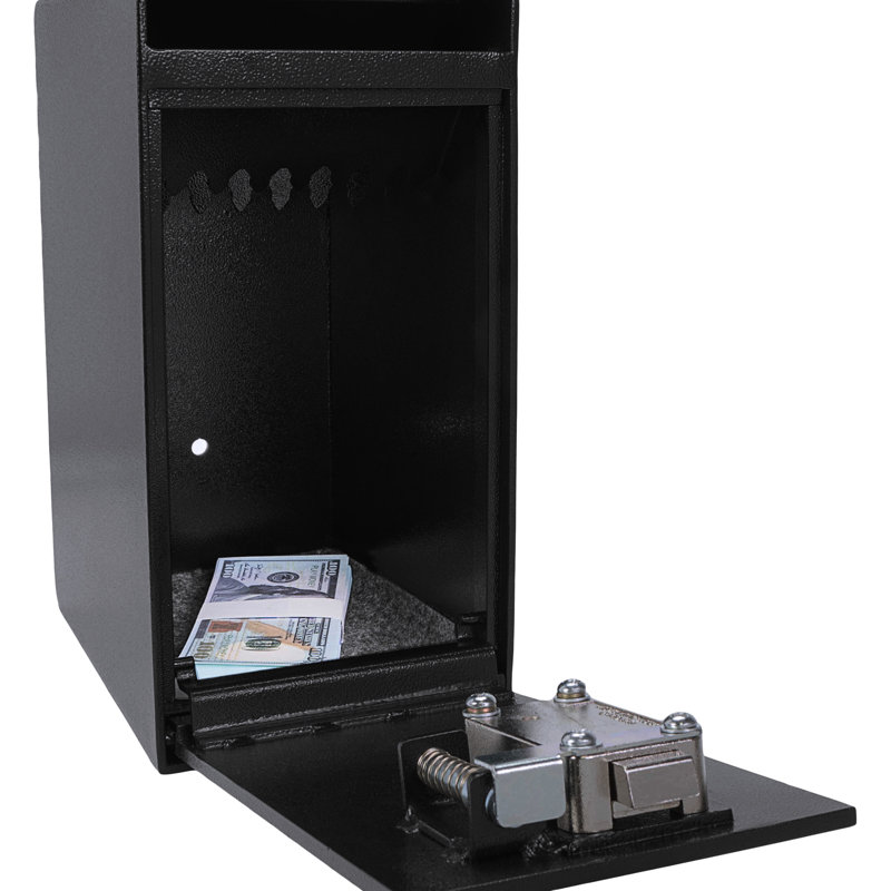 Coffre-fort noir de 27 pieds cubes avec serrure à double clé et volume intérieur de 8,5 po x 5,5 po 10 po