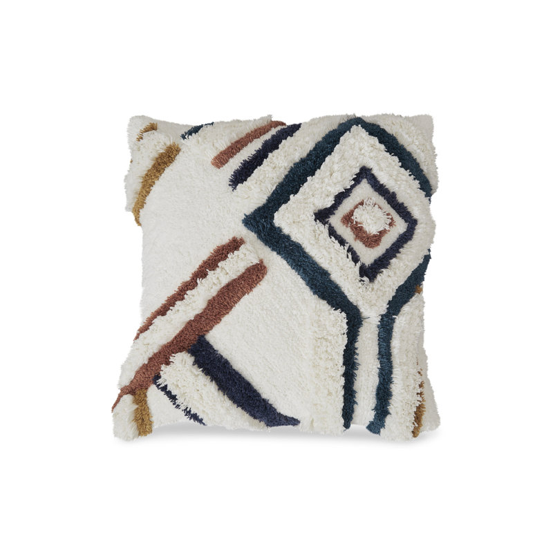 Jafiya 100% Cotton Throw Square Pillow Cover & Insert
