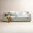 Monteith 92" Modern Fully Assembled Square Arm Slipcovered Sofa with Down Blend Fill-1325215836
