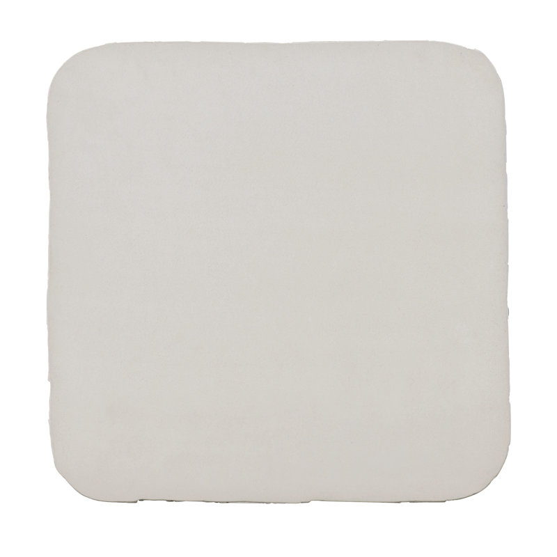 White Square Concrete Coffee Table with Storage