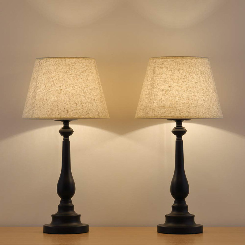 Lampe de chevet noire 23,5 po Rymill