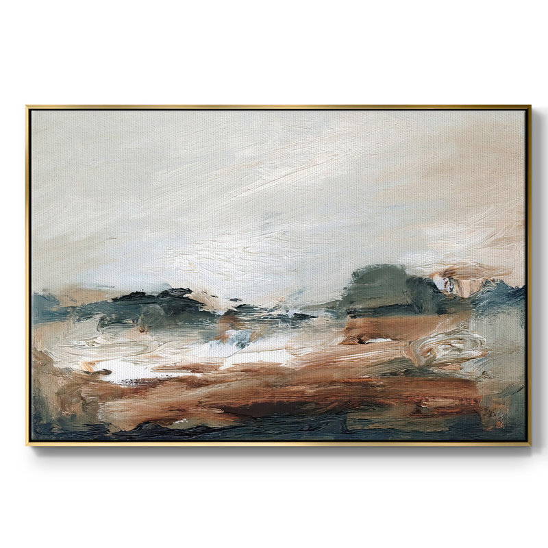 «Lingering Light III», reproduction sur toile encadrée, H 17 po x l 25 po x P 2 po, Encadrement doré