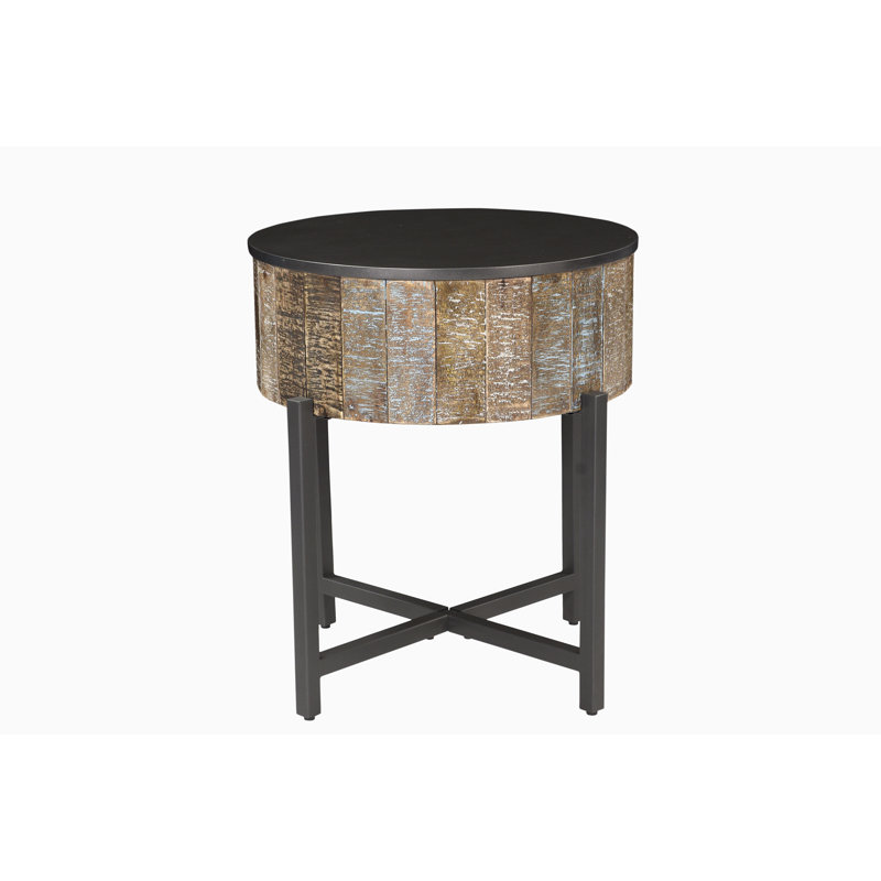Table de bout rustique rétro