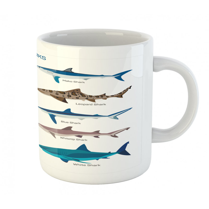 Grande tasse à café shark