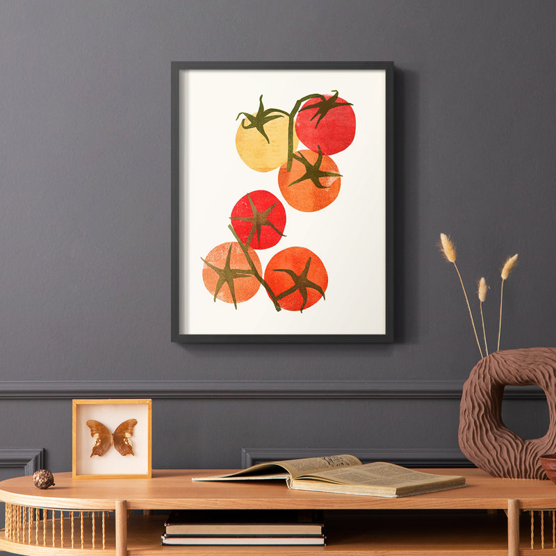 Organic Veg IV Framed Print - Solid Wood, Black, 14" H x 11" W