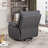 35.7" Wide Upholstered Manual Swivel Rocker Recliner Chair-1130542275