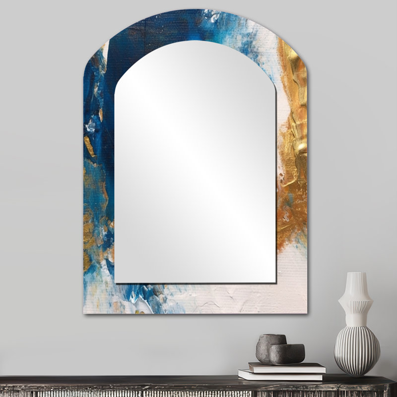Ethereal Knowing, bleu royal et or II, 34 po x 25 po