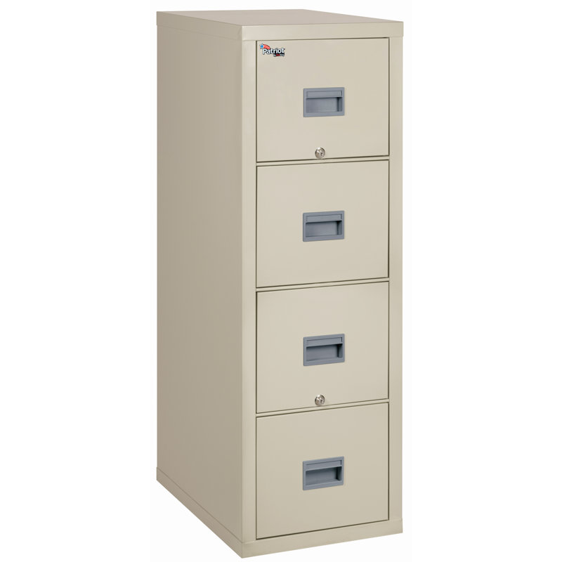 Classeur vertical 4 tiroirs Patriot, Parchemin, L 17,69 po