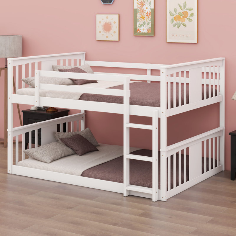 Bunk Bed With Ladder, White