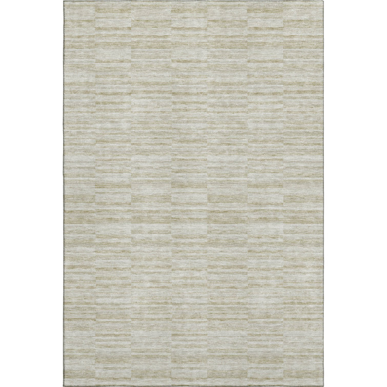 Premium Machine Washable Prisco Taupe Rug
