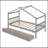 Wooden House Bed With Drawers-1386379613