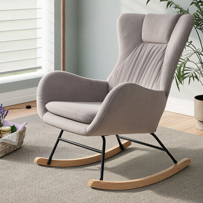 Velvet Rocking Chair