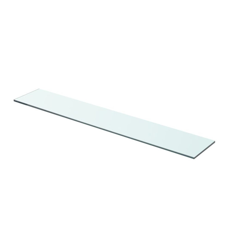 Tablette en verre, H 0,31 po x l 27,6 po x P 4,7 po