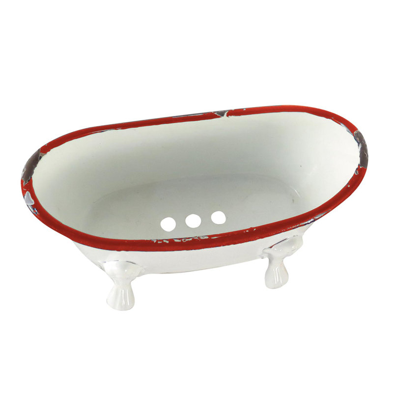 Mini porte-savon Kamel, Blanc / rouge