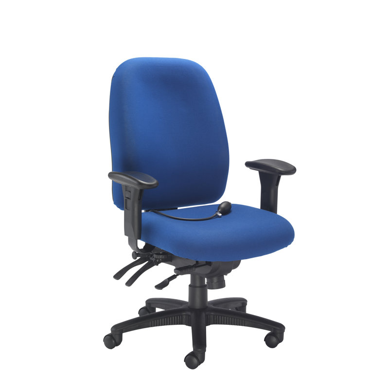 Polyester Blend Office Chair, Blue