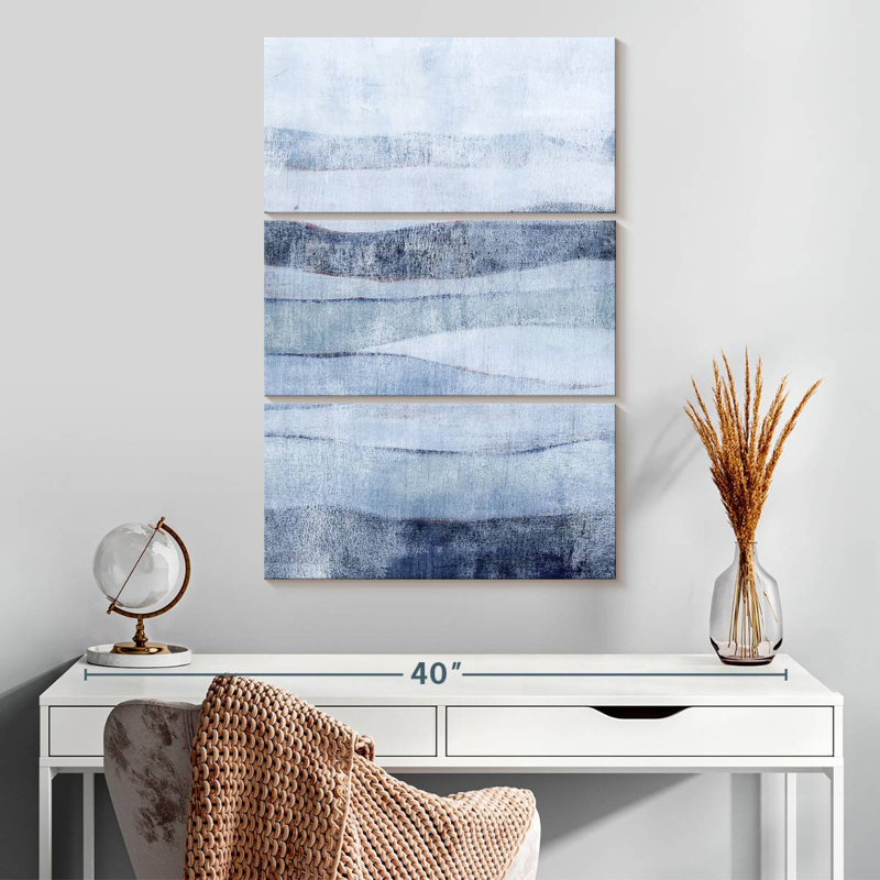 Blanc Avery en bleu II, H 32 po x l 20 po