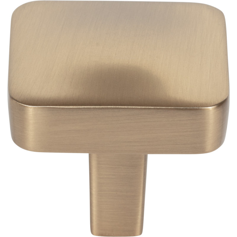 Whitlock Square Knob, Satin Bronze