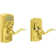 Accent Keypad Lever with Camelot Trim