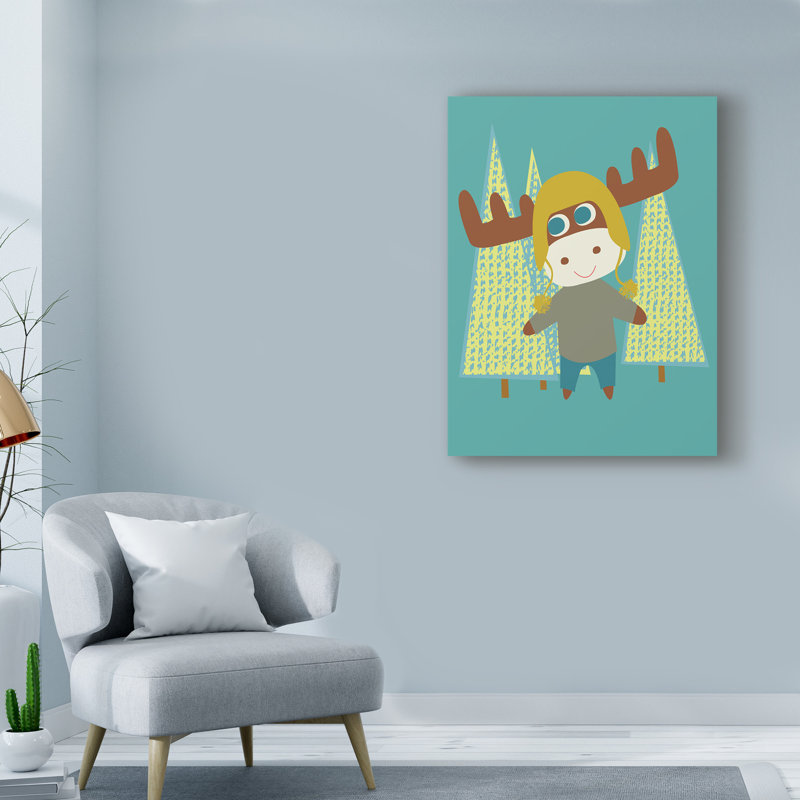 « orignal over trees », art sur toile, H 19 po x l 14 po x P 2 po