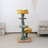 Everhard Tulip Cat Tree with Cat Scratching Posts, Large Cat Tower with Comfy Cat Perch for Indoor Cats, Modern Cat Furniture-819390457