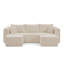 Canapé modulaire compact en velours côtelé compact avec un style minimaliste moderne, canapé modulaire à compression confortable avec un design efficace et peu encombrant-1446488952