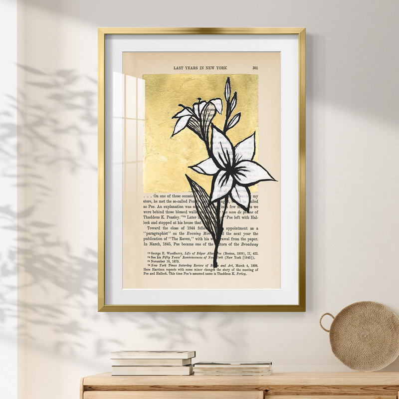 Preusser -Gallery Wrapped Canvas, 28.5" H x 20.5" W, Gold