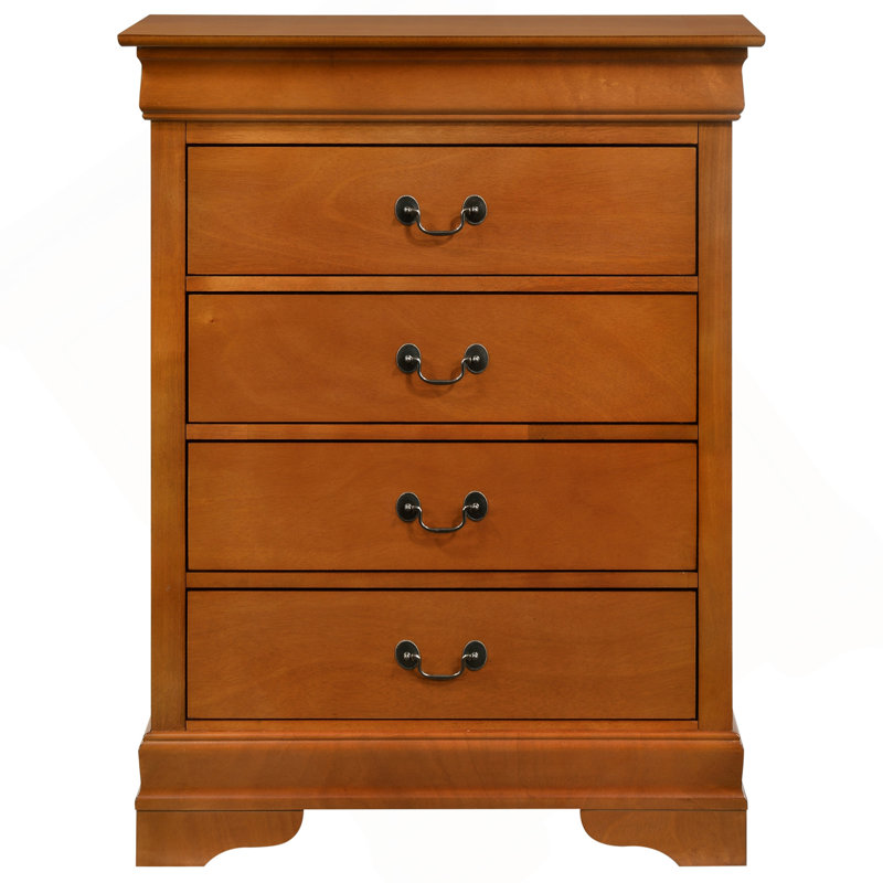 Commode 4 tiroirs, chêne, Chêne