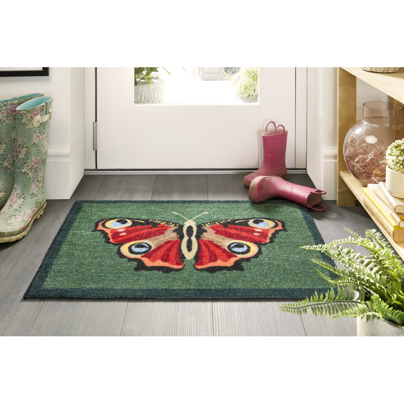 Nylon My Butterfly Kitchen Mat